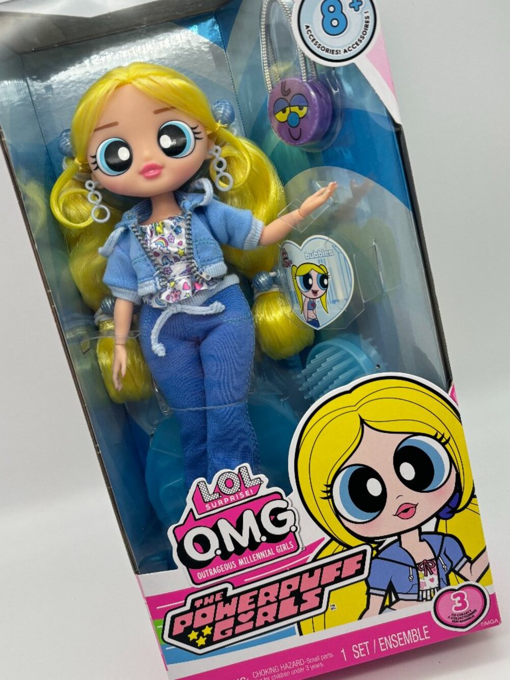 L.O.L. Surprise! OMG BUBBLES The Powerpuff Girls Fashion Doll NEW